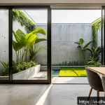 Home 23 미래 주거 형태에 대한 글로벌 사례 연구 - A modern smart home in Vietnam equipped with rooftop solar panels and sleek battery storage units in...